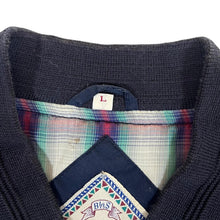 Load image into Gallery viewer, Vintage BHS Classic Navy Blue Zip Bomber Windbreaker Jacket