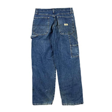 Load image into Gallery viewer, Early 00's WRANGLER "Carpenter" Straight Leg Regular Fit Skater Distressed Blue Denim Jeans