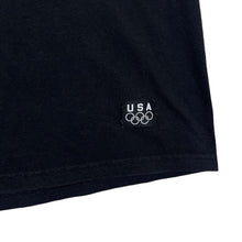 Load image into Gallery viewer, Vintage 90's USA OLYMPICS JC Penney Mini Patch Logo Short Sleeve Black T-Shirt