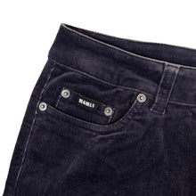 Load image into Gallery viewer, Early 00's MAMBO Y2K Surfer Skater Black Corduroy Cord Mini Skirt