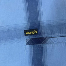 Load image into Gallery viewer, Vintage WRANGLER Blue Mix Check Short Sleeve Cotton Shirt