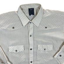 Load image into Gallery viewer, Vintage DALLAS SHIRT Classic Cream Check Cowboy Western Style Long Sleeve Shirt