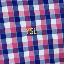 Load image into Gallery viewer, Vintage YVES SAINT LAURENT YSL Plaid Check Cotton Long Sleeve Button-Up Shirt