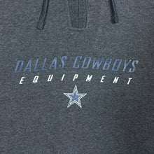 Load image into Gallery viewer, Reebok NFL DALLAS COWBOYS "Equipment" Football Spellout Graphic Pullover Hoodie