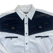 Load image into Gallery viewer, Vintage JOHN BANER Cowboy Western Style Metal Press Stud Long Sleeve Shirt