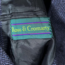 Load image into Gallery viewer, Vintage 80's Ross & Cromarty Blue Grey Herringbone Sports Jacket Blazer