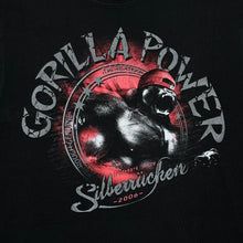 Load image into Gallery viewer, GORILLA POWER Gothic Weightlifting Bodybuilding Logo Spellout Graphic T-Shirt