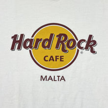Load image into Gallery viewer, Early 00's HARD ROCK CAFE "Malta" Classic Souvenir Logo Spellout Graphic T-Shirt
