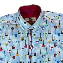 Load image into Gallery viewer, CLAUDIO LUGLI COUTURE Guitar Music Patterned Long Sleeve Cotton Shirt