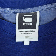 Load image into Gallery viewer, G STAR RAW Classic Mini Logo Graphic Blue Crewneck Sweatshirt
