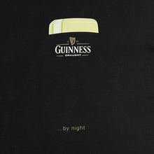 Load image into Gallery viewer, GUINNESS DRAUGHT "...By Night" Beer Logo Spellout Graphic Cotton T-Shirt