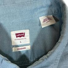 Load image into Gallery viewer, LEVI'S Red Tab "Standard" Classic Blue Long Sleeve Cotton Shirt