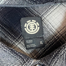Load image into Gallery viewer, ELEMENT Skateboards Plaid Check Skater Long Sleeve Button-Up Flannel Shirt