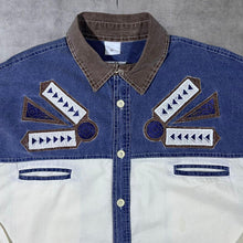 Load image into Gallery viewer, Vintage John F. Gee Cowboy Western Embroidered Long Sleeve Cotton Shirt