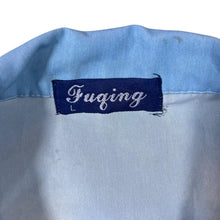 Load image into Gallery viewer, Early 00's Fuging Ship Boat Nautical Graphic Blue Short Sleeve Polyester Cotton Shirt