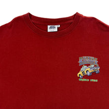 Load image into Gallery viewer, WEIRD FISH "The Dukes Of Haddock" Parody Spellout Graphic Red T-Shirt
