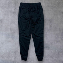 Load image into Gallery viewer, Umbro Classic Logo Tape Black Drawstring Cuffed Tracksuit Bottoms Trousers