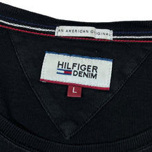 Load image into Gallery viewer, TOMMY HILFIGER DENIM Classic Embroidered Mini Logo Long Sleeve Cotton T-Shirt