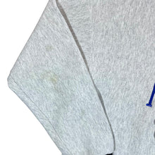 Load image into Gallery viewer, Vintage 90's NFL Carolina Panthers Embroidered Football Spellout Grey Crewneck Sweatshirt