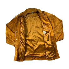 Load image into Gallery viewer, Vintage 90's AKASO REAL LEATHER Genuine Heavyweight Tan Suede Leather Jacket