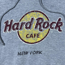 Load image into Gallery viewer, Hard Rock Cafe "New York" Classic Souvenir Logo Graphic Grey Pullover Hoodie