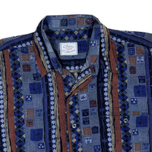 Load image into Gallery viewer, Vintage 90's CLASSIC COLLECTION Crazy Abstract Patterned Viscose Polyester Short Sleeve Shirt