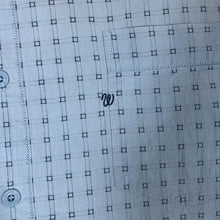 Load image into Gallery viewer, Early 00's WRANGLER Blue Patterned Check Short Sleeve Cotton Shirt