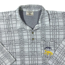 Load image into Gallery viewer, Vintage 90's Camel Shop Travel Line Plaid Check Long Sleeve Flannel Polo Shirt