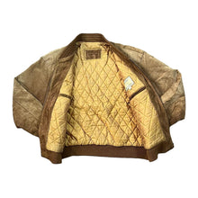 Load image into Gallery viewer, Vintage 90's BURTON Classic Brown Genuine Real Suede Leather Bomber Jacket