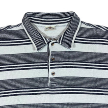 Load image into Gallery viewer, Vintage 90's BLUE RIVER JEANSWEAR Multi Striped Short Sleeve Flannel Polo Shirt