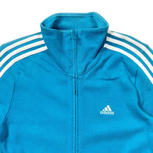 Load image into Gallery viewer, ADIDAS Classic Three Stripe Mini Logo Blue Zip Sweatshirt Track Top