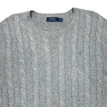 Load image into Gallery viewer, POLO RALPH LAUREN Classic Embroidered Mini Logo Cable Knit Crewneck Sweater Jumper