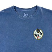 Load image into Gallery viewer, NASHVILLE "Music City" Souvenir Spellout Graphic Washed Blue T-Shirt