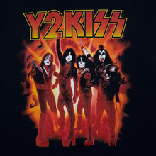 Load image into Gallery viewer, Vintage Hanes (2000) KISS "Y2KISS" Graphic Spellout Glam Metal Hard Rock Band T-Shirt
