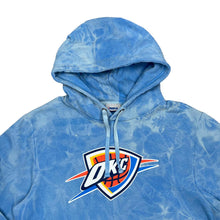 Load image into Gallery viewer, NBA OKC THUNDER Okalahoma City Basketball Logo Spellout Graphic Tie Dye Pullover Hoodie