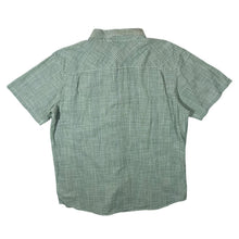 Load image into Gallery viewer, Columbia Sportswear Green White Check Short Sleeve Cotton Shirt