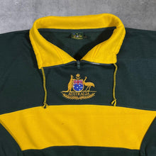 Load image into Gallery viewer, Vintage Australia Embroidered Souvenir Crest Colour Block 1/4 Zip Sweatshirt