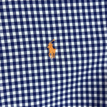 Load image into Gallery viewer, RALPH LAUREN Classic Blue White Check Long Sleeve Cotton Button-Up Shirt