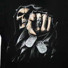 Load image into Gallery viewer, Keya YOU'RE NEXT Gothic Fantasy Grim Reaper Spellout Graphic T-Shirt