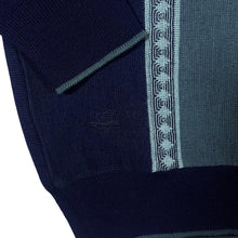 Load image into Gallery viewer, Vintage 90's GABICCI Grandad Patterned Wool Acrylic Knit V-Neck Sweater Jumper