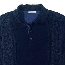 Load image into Gallery viewer, Vintage St Michael Marks & Spencer Cable Knit Collared Sweater Jumper