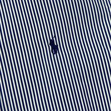 Load image into Gallery viewer, POLO RALPH LAUREN Classic Embroidered Mini Logo Blue White Striped Long Sleeve Cotton Shirt