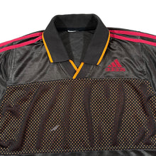 Load image into Gallery viewer, Vintage ADIDAS Colour Block Mesh Panel Short Sleeve Collared Polyester Sports Jersey Top