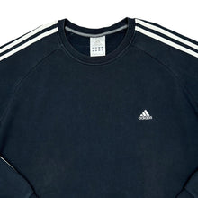 Load image into Gallery viewer, ADIDAS Three Stripe Classic Essential Embroidered Mini Logo Crewneck Sweatshirt