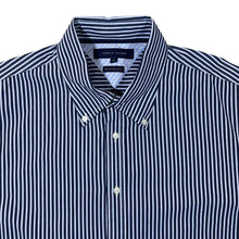Load image into Gallery viewer, Tommy Hilfiger "80's 2 Ply Cotton" Multi Striped Button-Up Long Sleeve Shirt