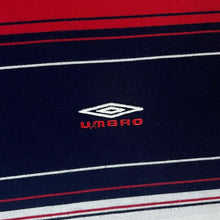 Load image into Gallery viewer, Early 00's Umbro Mini Logo Multi Striped Short Sleeve Cotton T-Shirt