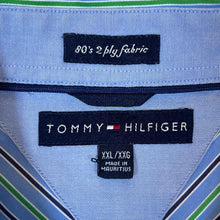 Load image into Gallery viewer, Early 00's TOMMY HILFIGER "80's 2 Ply Fabric" Multi Striped Long Sleeve Button-Up Cotton Shirt