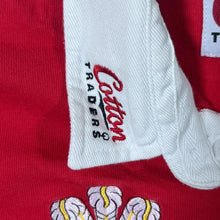 Load image into Gallery viewer, Vintage Cotton Traders Rugby Nations Embroidered Colour Block Long Sleeve Polo Shirt