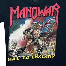 Load image into Gallery viewer, MANOWAR "Hail To England" Power Heavy Metal Band Reworked Cutoff Neck T-Shirt