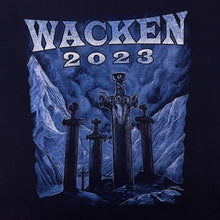 Load image into Gallery viewer, Wacken 2023 Heavy Metal Hard Rock Punk Music Band Festival Lineup Black T-Shirt
